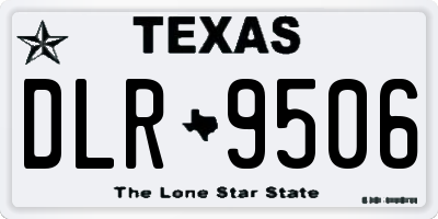 TX license plate DLR9506
