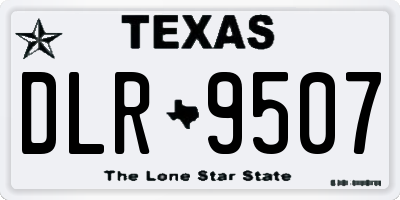 TX license plate DLR9507