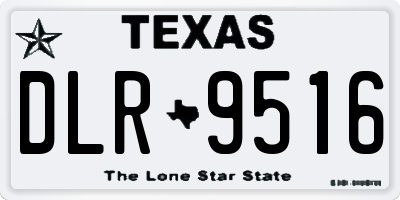 TX license plate DLR9516