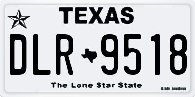 TX license plate DLR9518