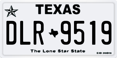 TX license plate DLR9519
