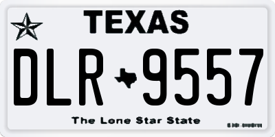 TX license plate DLR9557