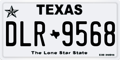 TX license plate DLR9568