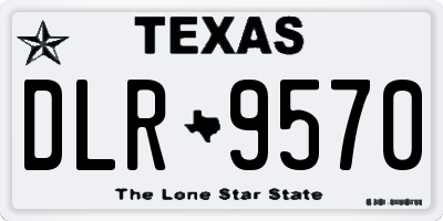 TX license plate DLR9570