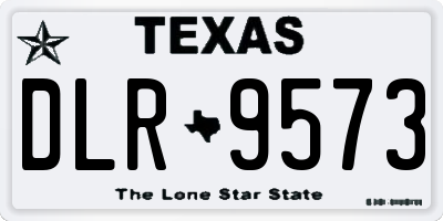 TX license plate DLR9573