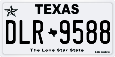 TX license plate DLR9588