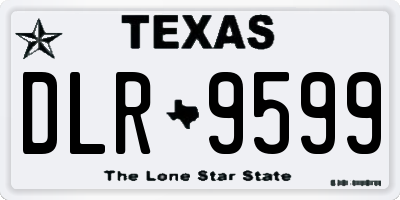 TX license plate DLR9599