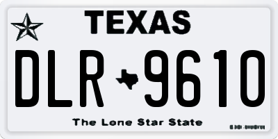 TX license plate DLR9610