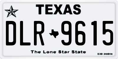 TX license plate DLR9615