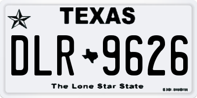 TX license plate DLR9626