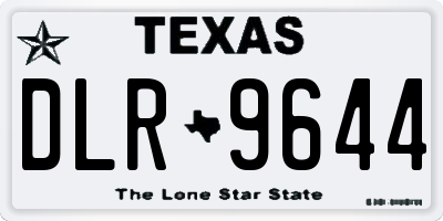TX license plate DLR9644