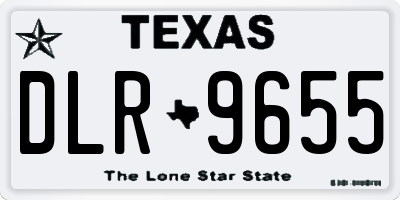 TX license plate DLR9655