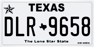 TX license plate DLR9658