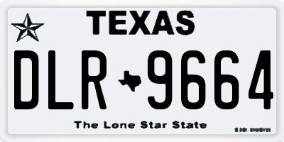 TX license plate DLR9664