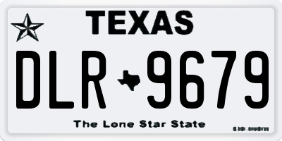TX license plate DLR9679