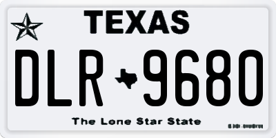 TX license plate DLR9680
