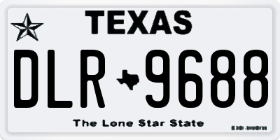 TX license plate DLR9688
