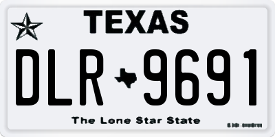 TX license plate DLR9691