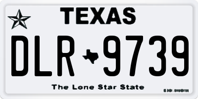 TX license plate DLR9739