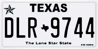 TX license plate DLR9744