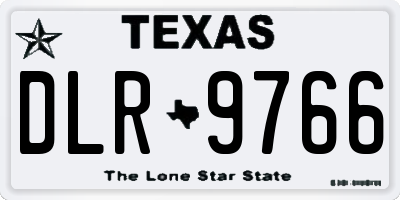 TX license plate DLR9766
