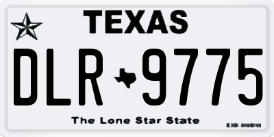 TX license plate DLR9775
