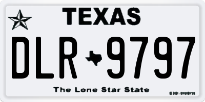 TX license plate DLR9797