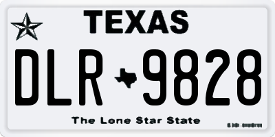 TX license plate DLR9828