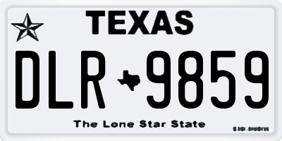 TX license plate DLR9859