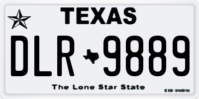 TX license plate DLR9889