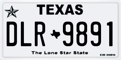 TX license plate DLR9891