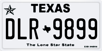 TX license plate DLR9899