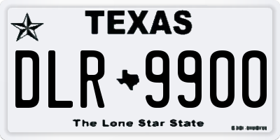 TX license plate DLR9900