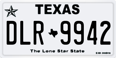 TX license plate DLR9942