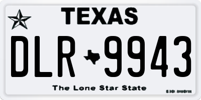 TX license plate DLR9943