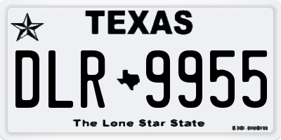 TX license plate DLR9955