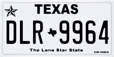 TX license plate DLR9964