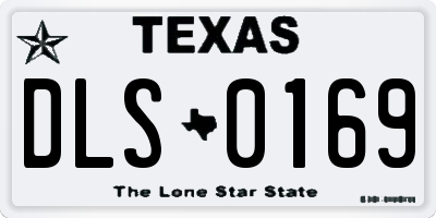 TX license plate DLS0169