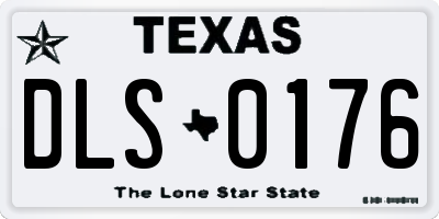TX license plate DLS0176