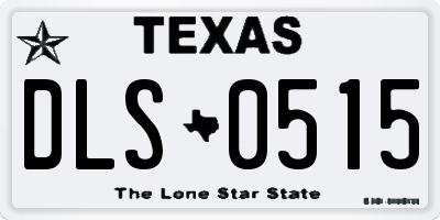 TX license plate DLS0515