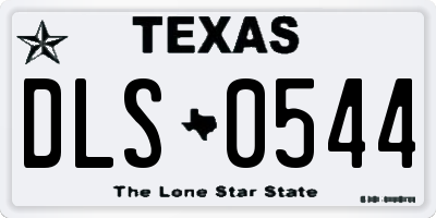 TX license plate DLS0544
