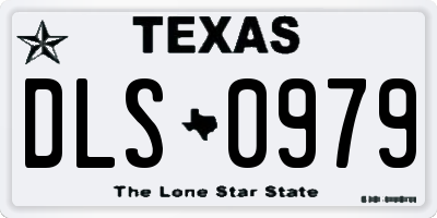 TX license plate DLS0979