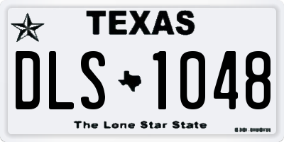 TX license plate DLS1048