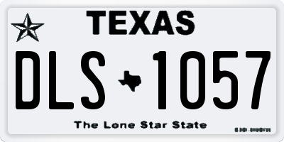 TX license plate DLS1057