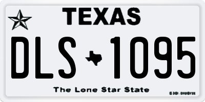 TX license plate DLS1095