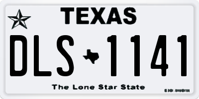 TX license plate DLS1141