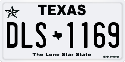 TX license plate DLS1169