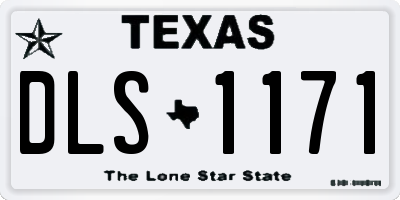 TX license plate DLS1171
