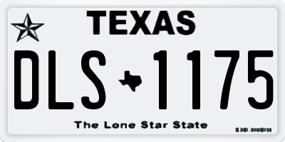 TX license plate DLS1175