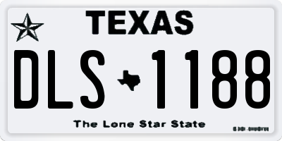 TX license plate DLS1188